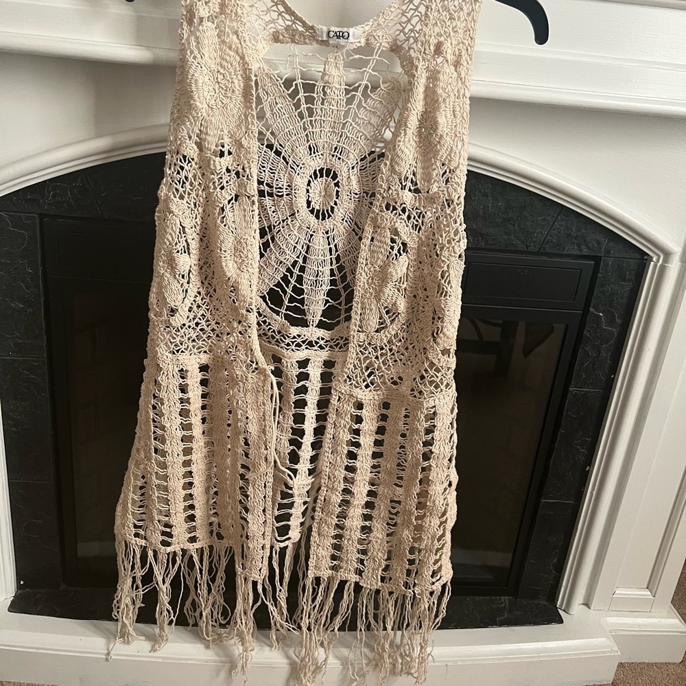 Crochet sweater vest